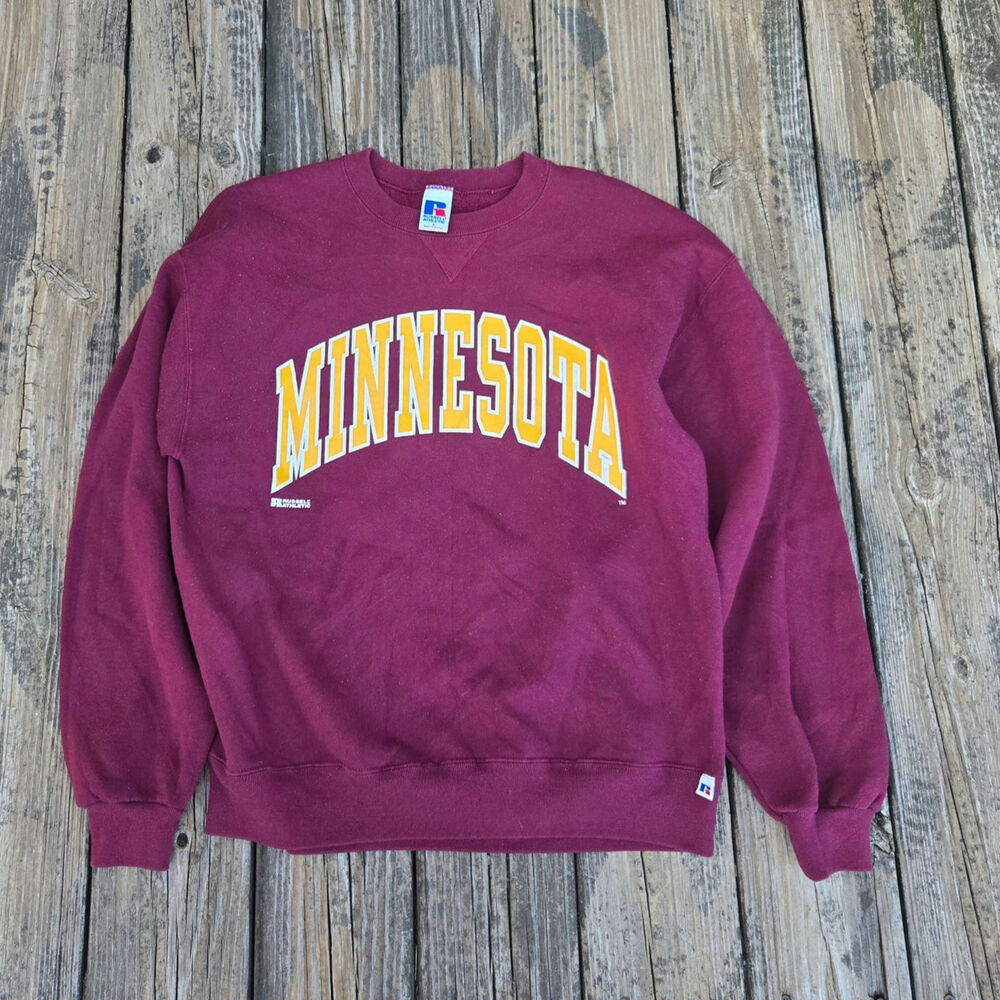 Vintage Minnesota Gophers Sweatshirt Men's Large Russell Athletic 90's